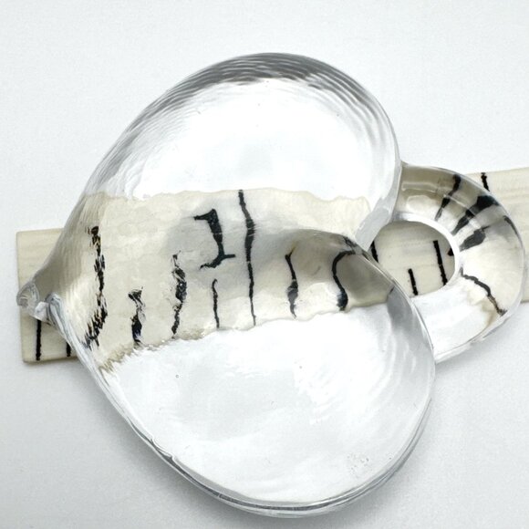 Kosta Boda Vintage MCM 70s Vallien Glass Heart Suncatcher Pendant Ornament - Picture 3 of 8